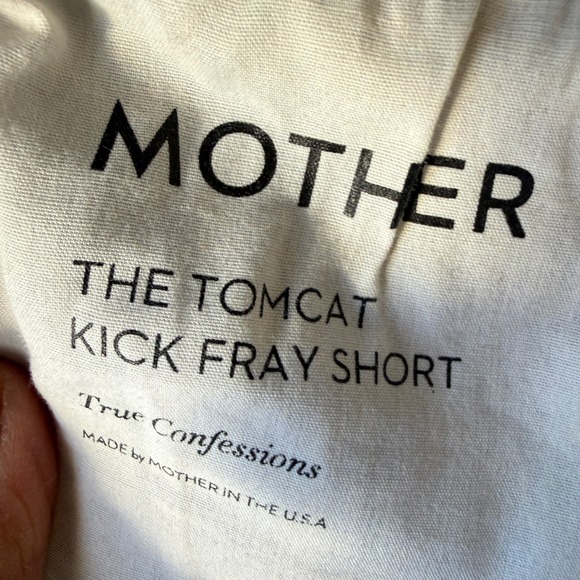 Mother The Tomcat Kick Fray Short True Confessions Denim Shorts 24 - Picture 13 of 16
